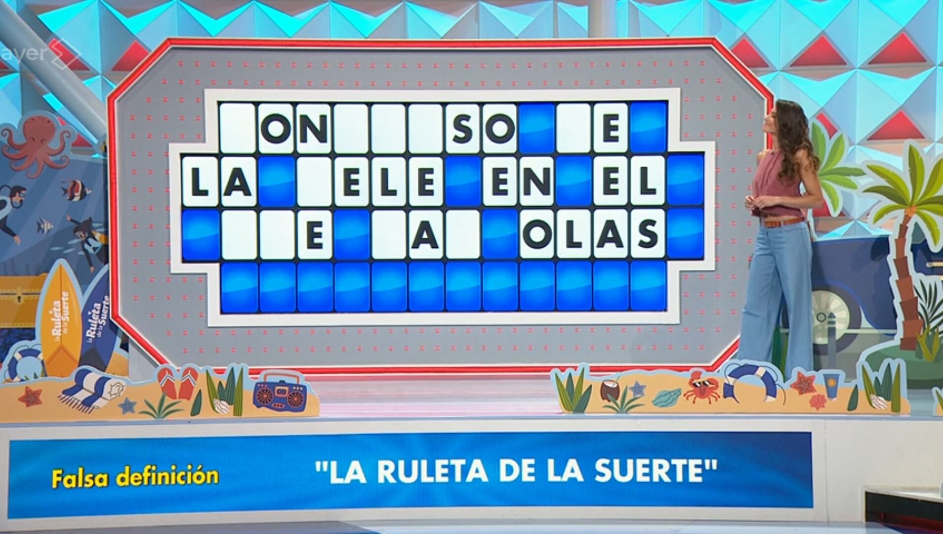 Un panel de 'La ruleta de la suerte' en 2025.