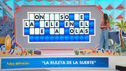 Un panel de 'La ruleta de la suerte' del pasado 5 de agosto.