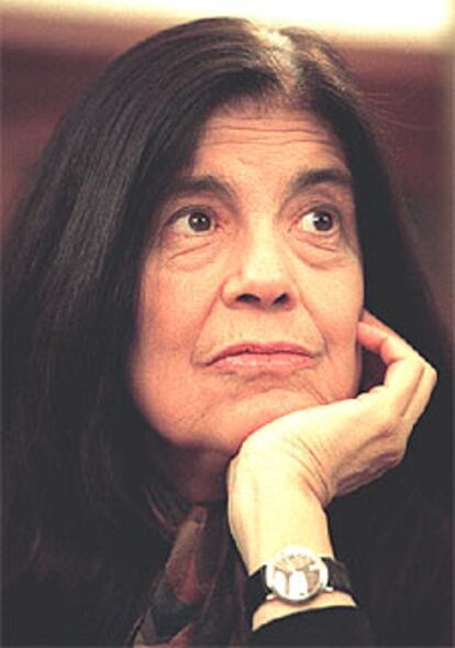 Susan Sontag, fotografiada en Madrid.