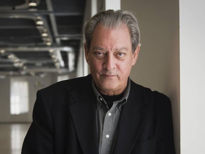 El escritor estadounidense Paul Auster, ayer en Madrid.