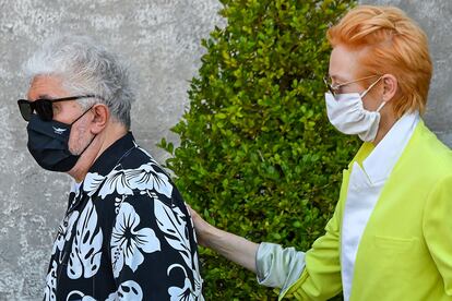 Pedro Almodóvar y Tilda Swinton.