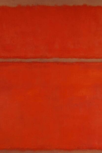 &#39;Untitled&#39;, l a obra, de 1961 es una pintura monumental en rojo, un color que se convertirá en seña de identidad del maestro de expresionismo abstracto