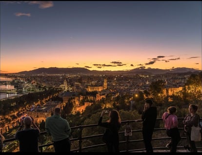 Mirador de Gibralfaro, en Málaga, una de las fotos que acompañaron el reportajede 'Málaga, en boca de todos'. DANIEL OCHOA DE OLZA