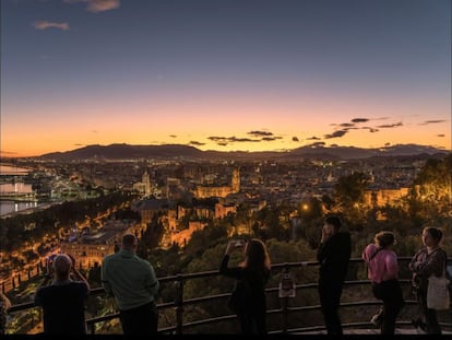 Mirador de Gibralfaro, en Málaga, una de las fotos que acompañaron el reportajede 'Málaga, en boca de todos'. DANIEL OCHOA DE OLZA