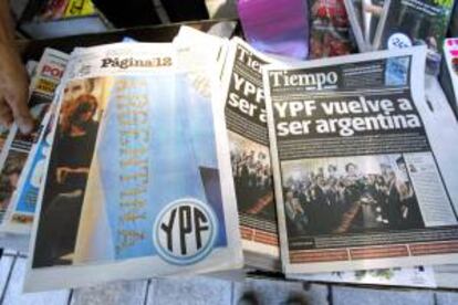 Varios periódicos de tirada nacional en Argentina. EFE/Archivo