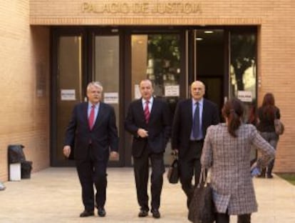 José Joaquín Ripoll, acudió ayer a declarar a los juzgados de Orihuela.