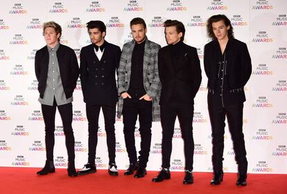 Los cinco miembros de One Direction: Niall Horan, Zayn Malik, Liam Payne, Louis Tomlinson y Harry Styles, en 2014.