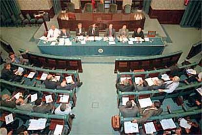 Congreso de rectores, ayer en el rectorado de la Universidad Politécnica de Madrid.