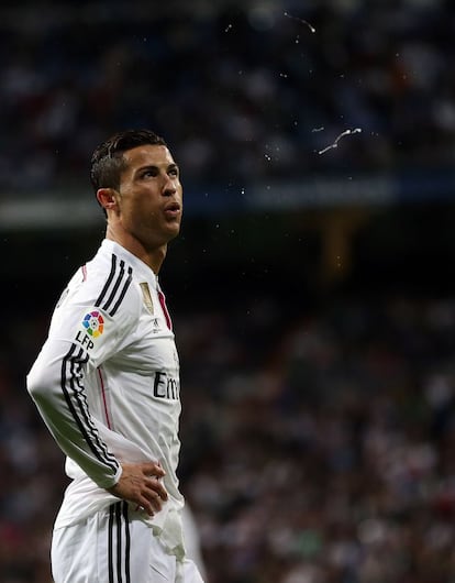 Ronaldo se lamenta de una ocasión perdida