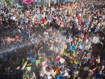 Asistentes a la celebraci&oacute;n de la Batalla Naval de Vallecas de 2017. 