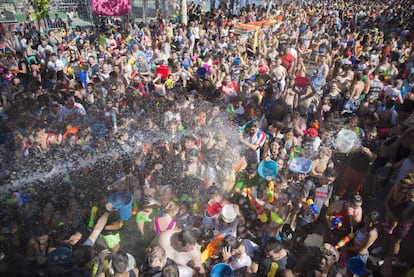 Asistentes a la celebraci&oacute;n de la Batalla Naval de Vallecas de 2017. 