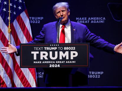 Donald Trump, el 13 de marzo en Davenport (Iowa).