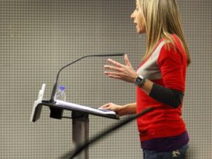 Marta Torrado, diputada nacional del PP, en Valencia.