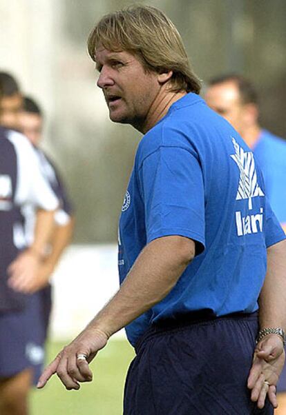 Bernd Schuster en un entrenamiento.