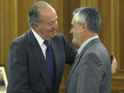 El Rey recibe al cuarto presidente andaluz