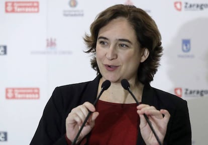 La alcaldesa de Barcelona, Ada Colau. 