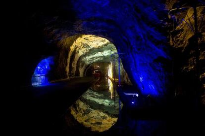 Interior de una mina en Cundinamarca, Colombia