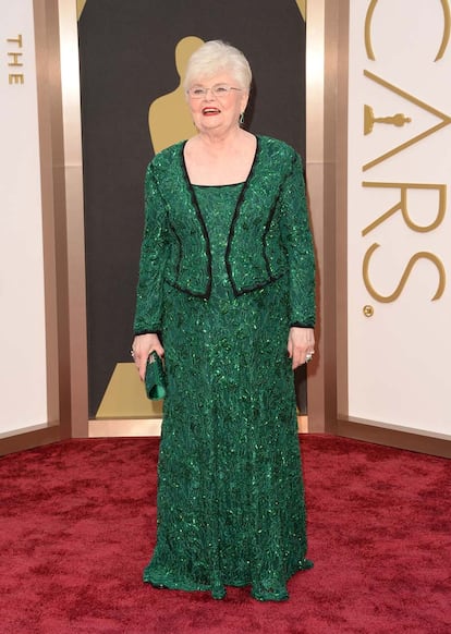 June Squibb, nominada por Nebraska, vestida por Tadashi Shoji.