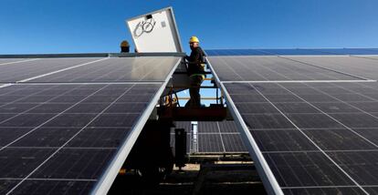 Planta fotovoltaica Balboa, en Badajoz.