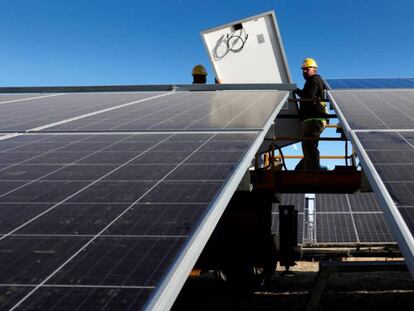 Planta fotovoltaica Balboa, en Badajoz.