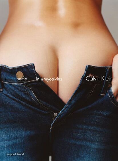 En esta instantánea no se aclara quién es la protagonista de la campaña de Calvin Klein.