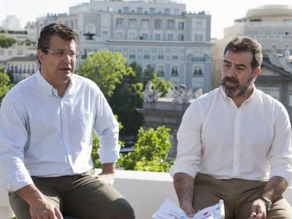 Adolfo Merás, presidente de Madrid Aloja, y Alberto Más, secretario general de Madrid Aloja