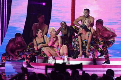 Nicki Minaj actua el los MTV Awards Bilbao