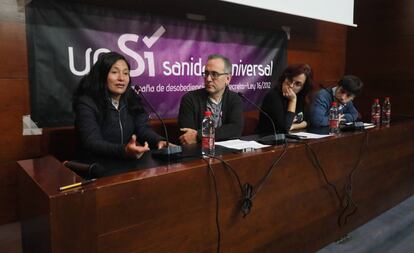 Presentación del informe de Yo Sí Sanidad Universal denunciando la denegación a personas extranjeras a la sanidad.