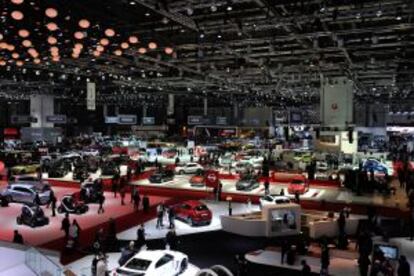 Vista del Sal&oacute;n Internacional del Autom&oacute;vil de Ginebra, que comenz&oacute; el martes.