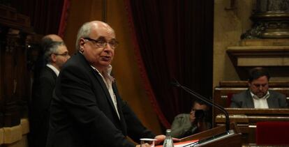 El presidente del grupo parlamentario de Catalunya Sí que es Pot, Lluís Rabell.