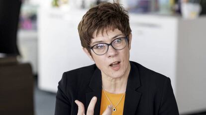 Annegret Kramp-Karrenbauer, en Berlín.