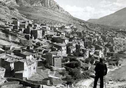 Vista de Tragó de la Noguera a medidos del siglo pasado.