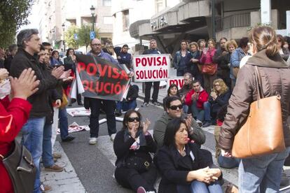 Protesta de los trabajadores de Povisa 