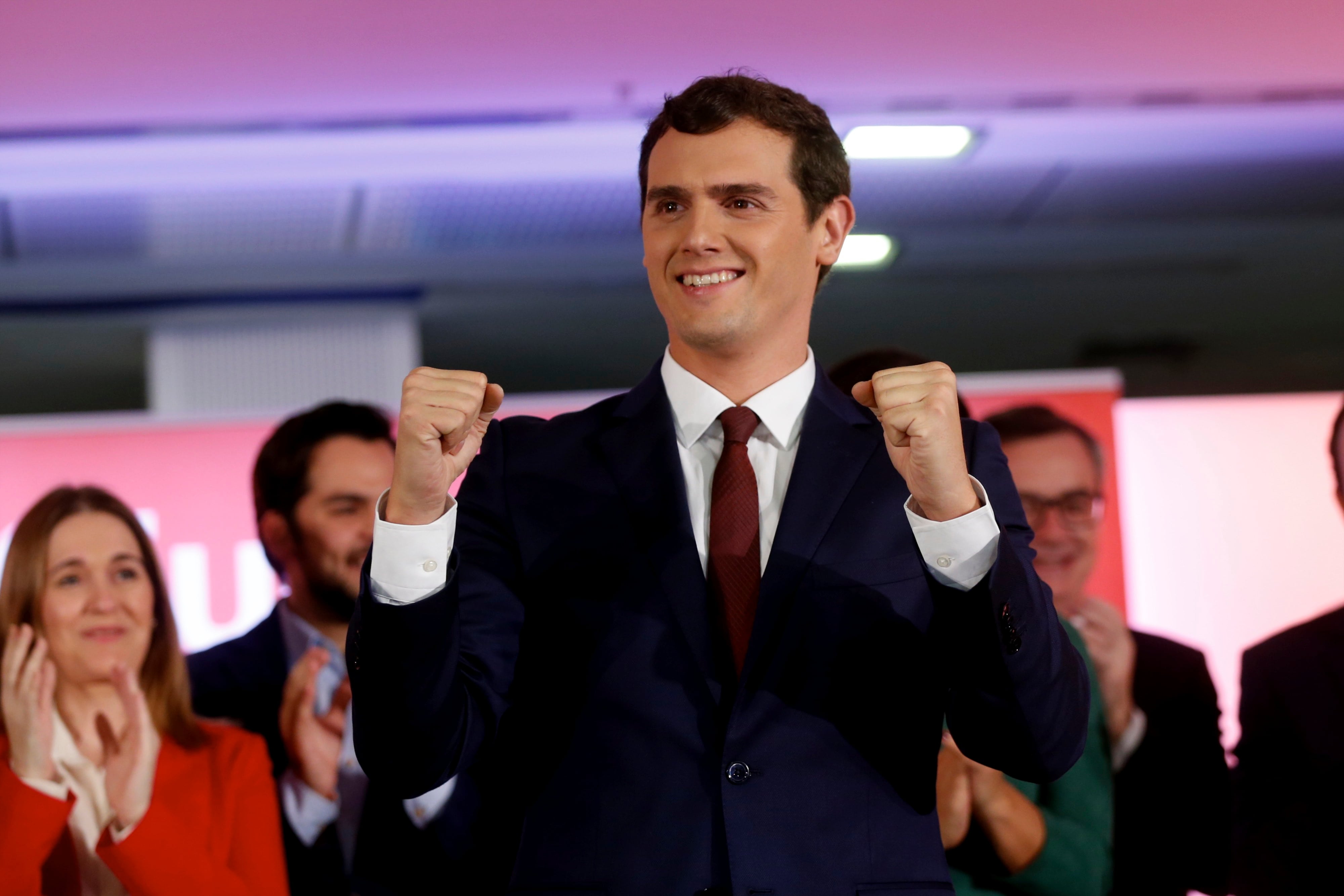 Albert Rivera en el Hotel Eurobuilding.