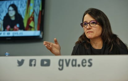 La vicepresidenta y portavoz del Consell, M&oacute;nica Oltra.