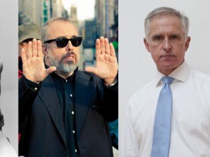 Fito, Álex de la Iglesia y Juan Ignacio Vidarte, de izquierda a derecha.