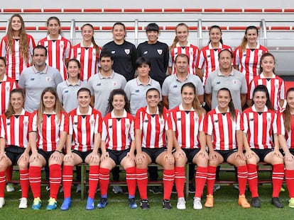 Las jugadoras del equipo femenino b del Athletic.