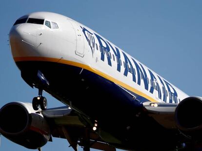 Un avión de Ryanair en una imagen de archivo.