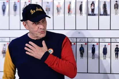 El diseñador francés Jean-Charles de Castelbajac, de Benetton, en la Semana de la Moda de Milán el pasado martes.