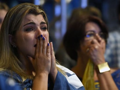 Simpatizantes do PDSB na noite eleitoral em Belo Horizonte.