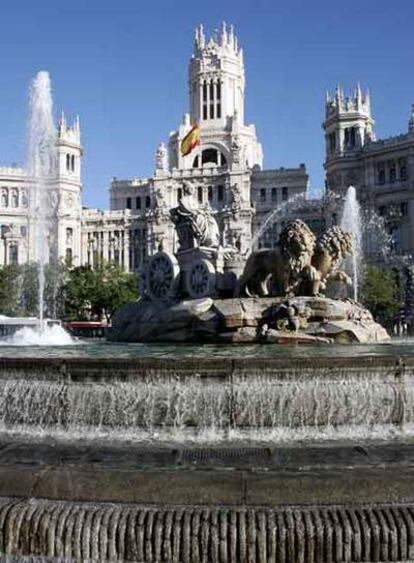 La plaza de Cibeles, donde el Madrid celebra sus triunfos.