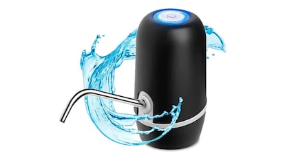 Water dispenser on white background