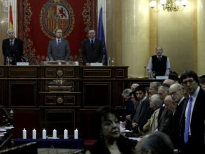 Acto en el Senado donde se ha recordado a las víctimas de la barbarie nazi.