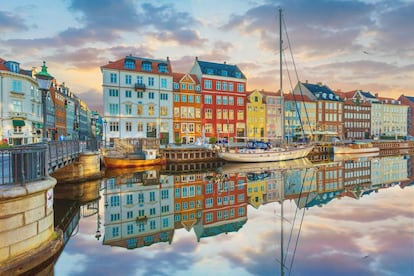 El puerto turístico de Nyhavn, en Copenhague.