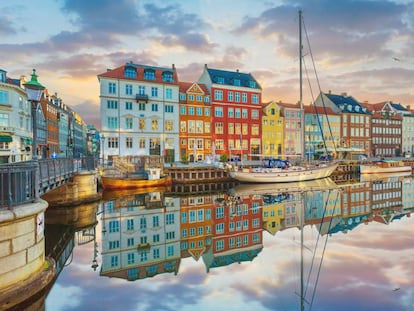 El puerto turístico de Nyhavn, en Copenhague.