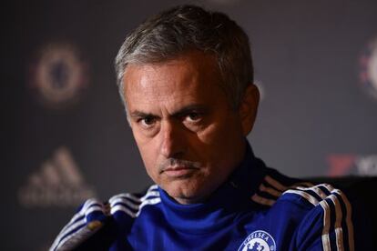 Mourinho, en rueda de prensa.