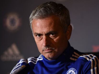 Mourinho, en rueda de prensa.