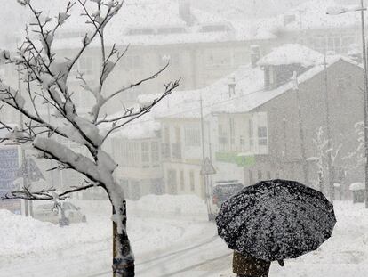 Temporal de frío y nieve en Galicia
