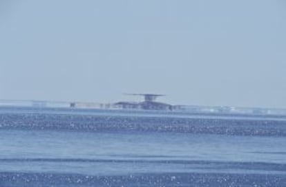 Fatamorgana en el mar de Labrador, Canadá.