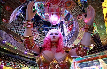 Una de las máquinas del Robot Restaurant.